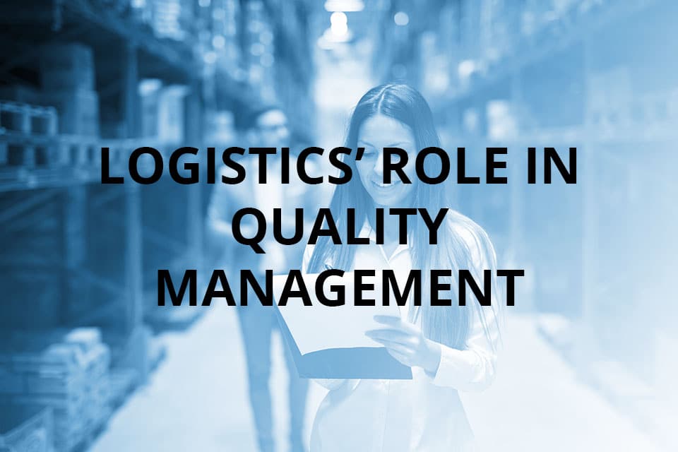 Logistics managers doing quality control